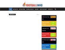 Tablet Screenshot of footballinho.com